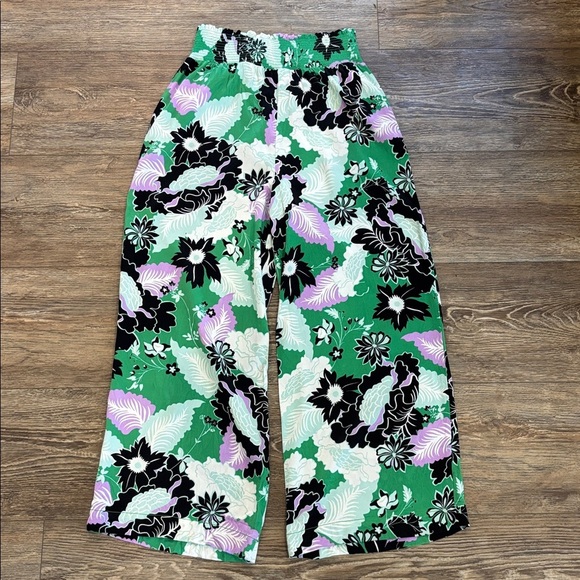 Anthropologie The Saria Smocked Wide-Leg Pants by Maeve Women's Size Medium EUC - Picture 13 of 13